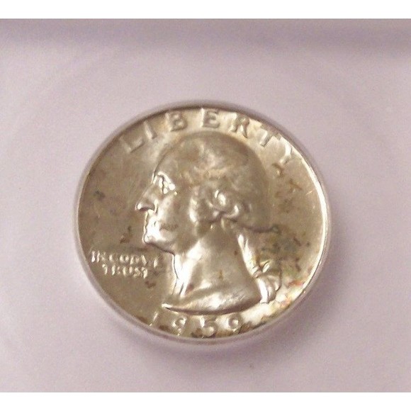 1959 D Washington Quarter Unc MS66+ ICG Toning - Picture 3 of 4